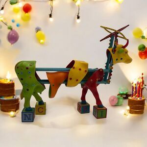 🐄 Unique & Colorful~Cow Parade#7260~KIDS KOWSTRUCTION~With Tag NO BOX